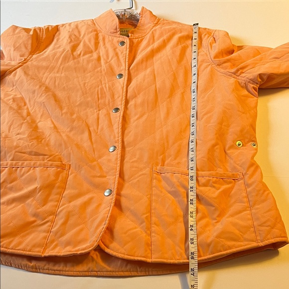 David Brooks Women's Quilted Jacket Orange Size XL EUC Casual Fall - Picture 5 of 5